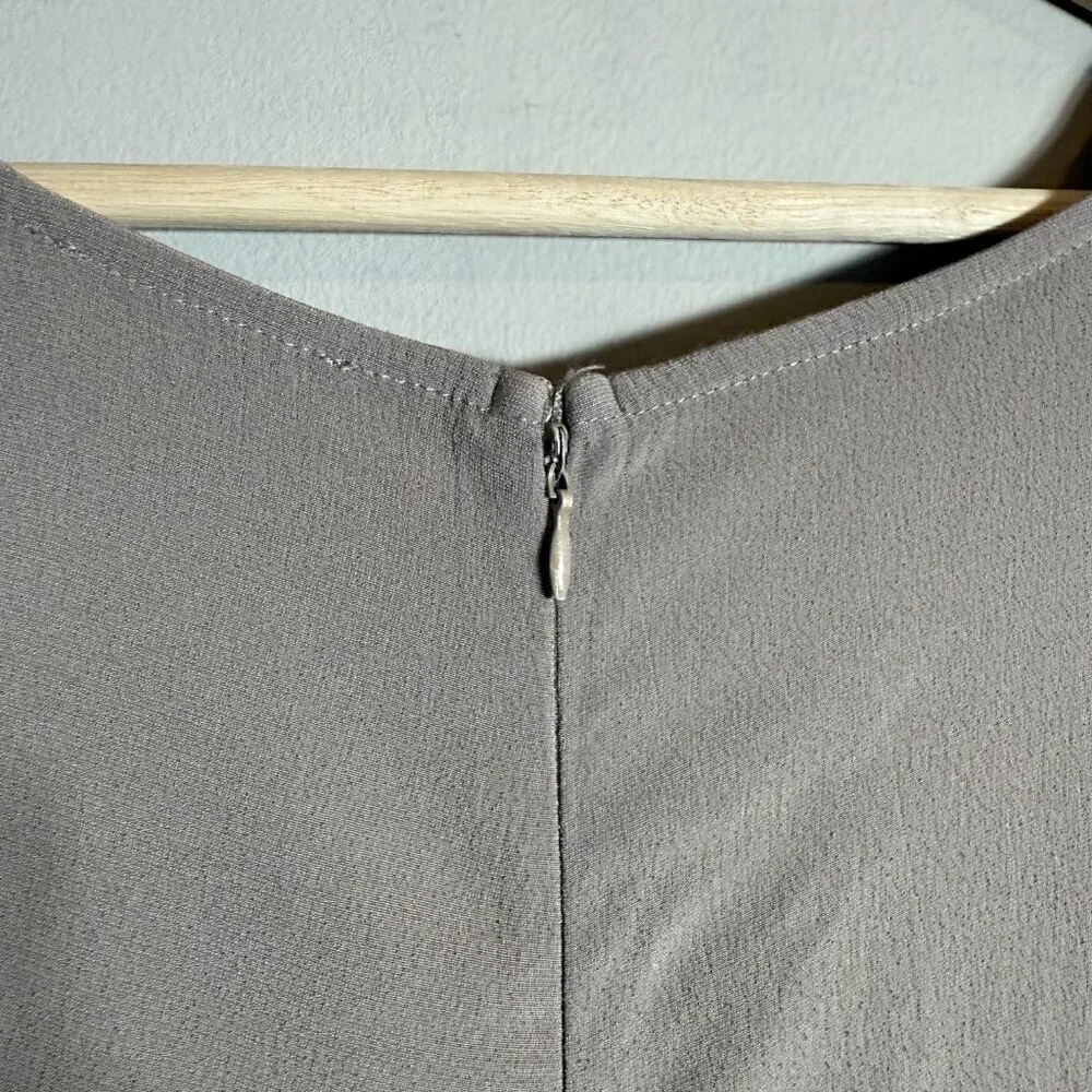 Universal Standard Kia Wide Leg Crop Jumpsuit Women's XL (26-28) Tan Minimalist